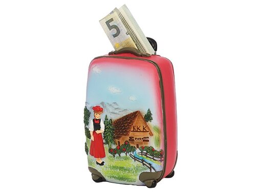 Spardose Schwarzwaldkoffer aus Poly