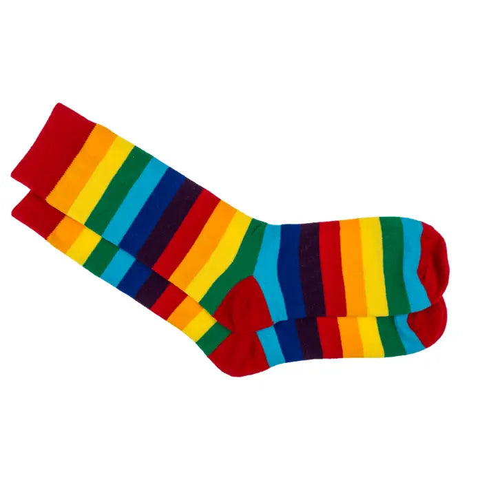 Chaussettes couleur arc-en-ciel, taille unique