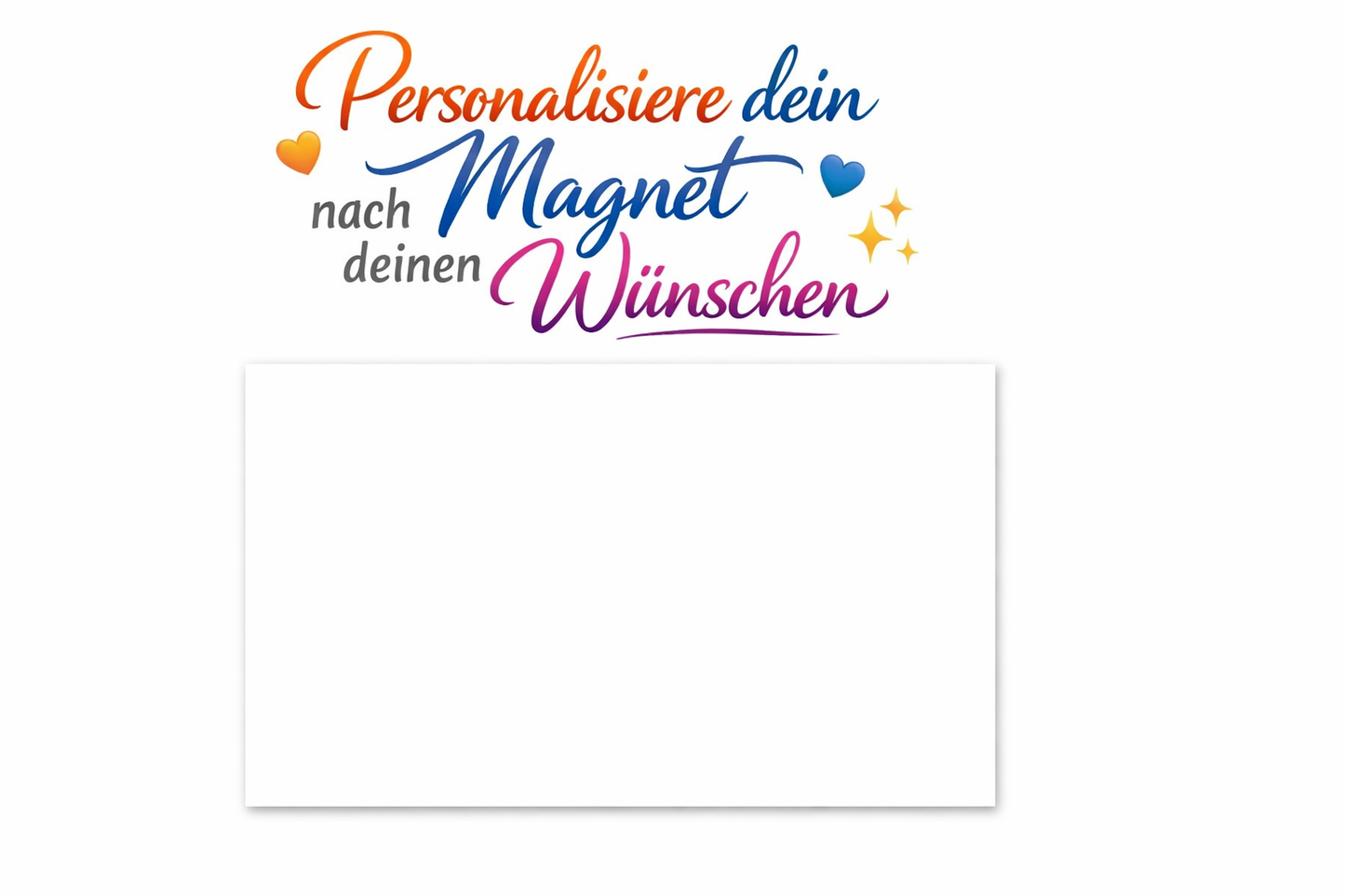 Personalisiertes Magnet 78 x 53 mm