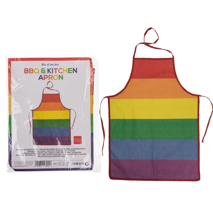 Koch und Grillschürze in Regenbogenfarben