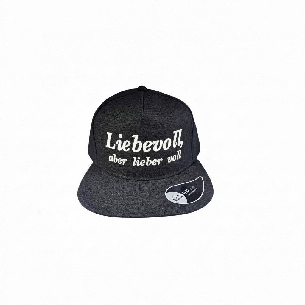 Casquette Snapback "Liebevoll, aber lieber voll" Ton compagnon pour les enterrements de vie de célibataire et toutes les fêtes