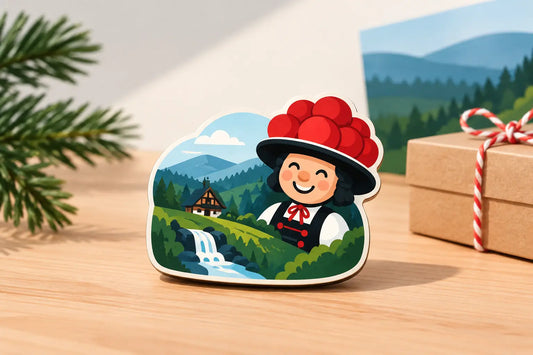 Schwarzwald Magnet als Mitbringsel mit Witz
