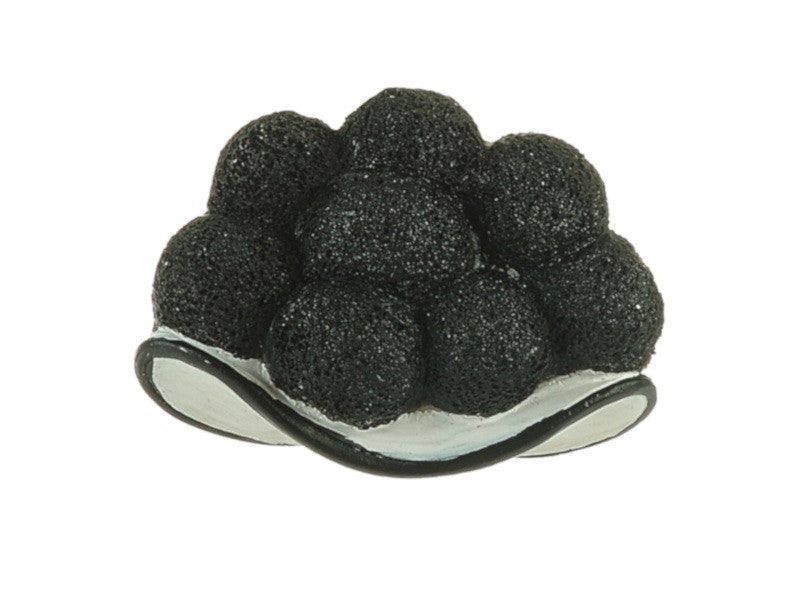 Magnet Bollenhut mit schwarzen oder roten Bollen