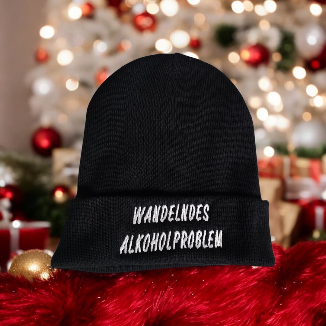 Witzige Mützen mit verschiedenem Text