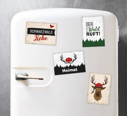 Metal Magnet "Black Forest", various designs