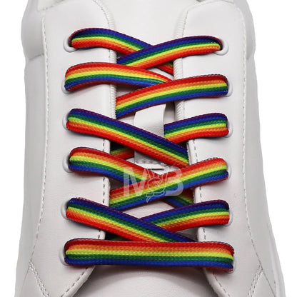 Lacets de couleur arc-en-ciel