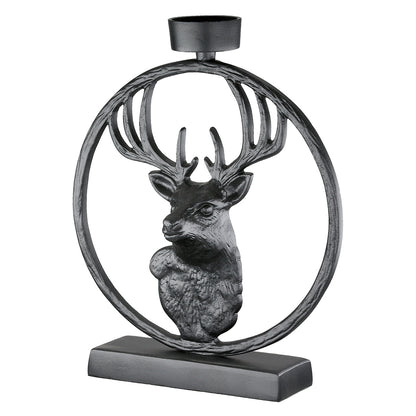 Teelichtleuchter rund „Deer in Circle“