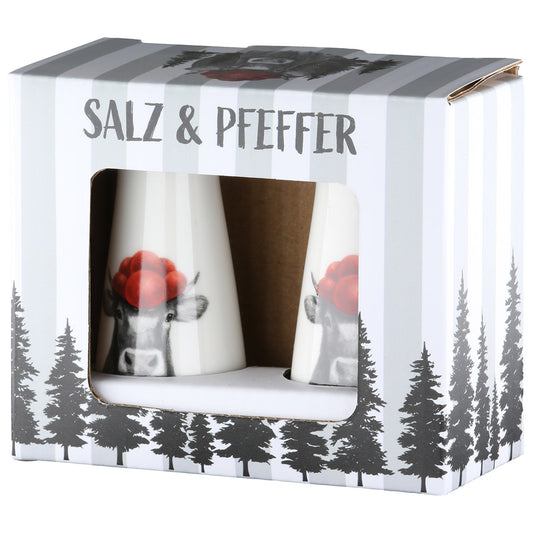 Salz & Pfeffer Set mit Schwarzwald‑Kuh