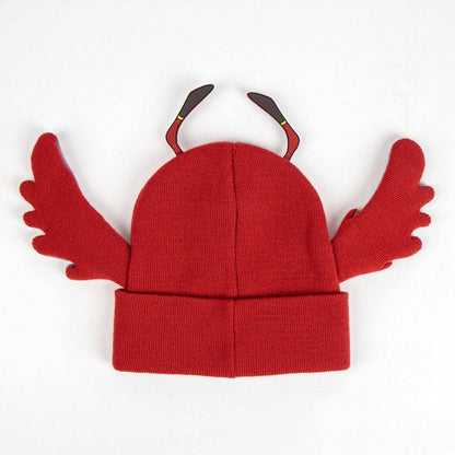 BONNET EN TRICOT STITCH - rouge