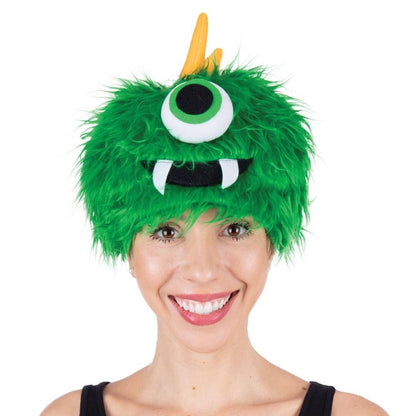Bonnet monstre moelleux - Vert clair - Taille adulte