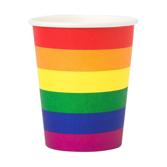 Rainbow paper cups