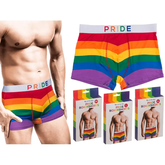 Boxershorts aux couleurs de l'arc-en-ciel, différentes tailles