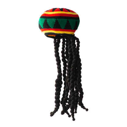 Rasta-Cap mit Dreads - Partyzubehör