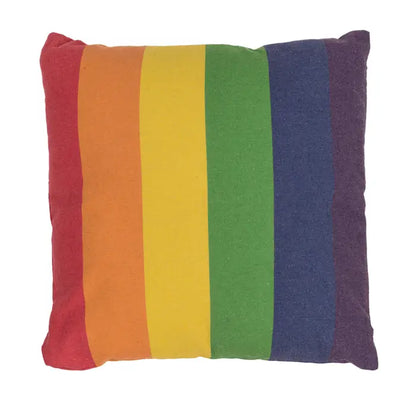 Kissenbezug 40x40cm gestreift in den Farben der Gayflag