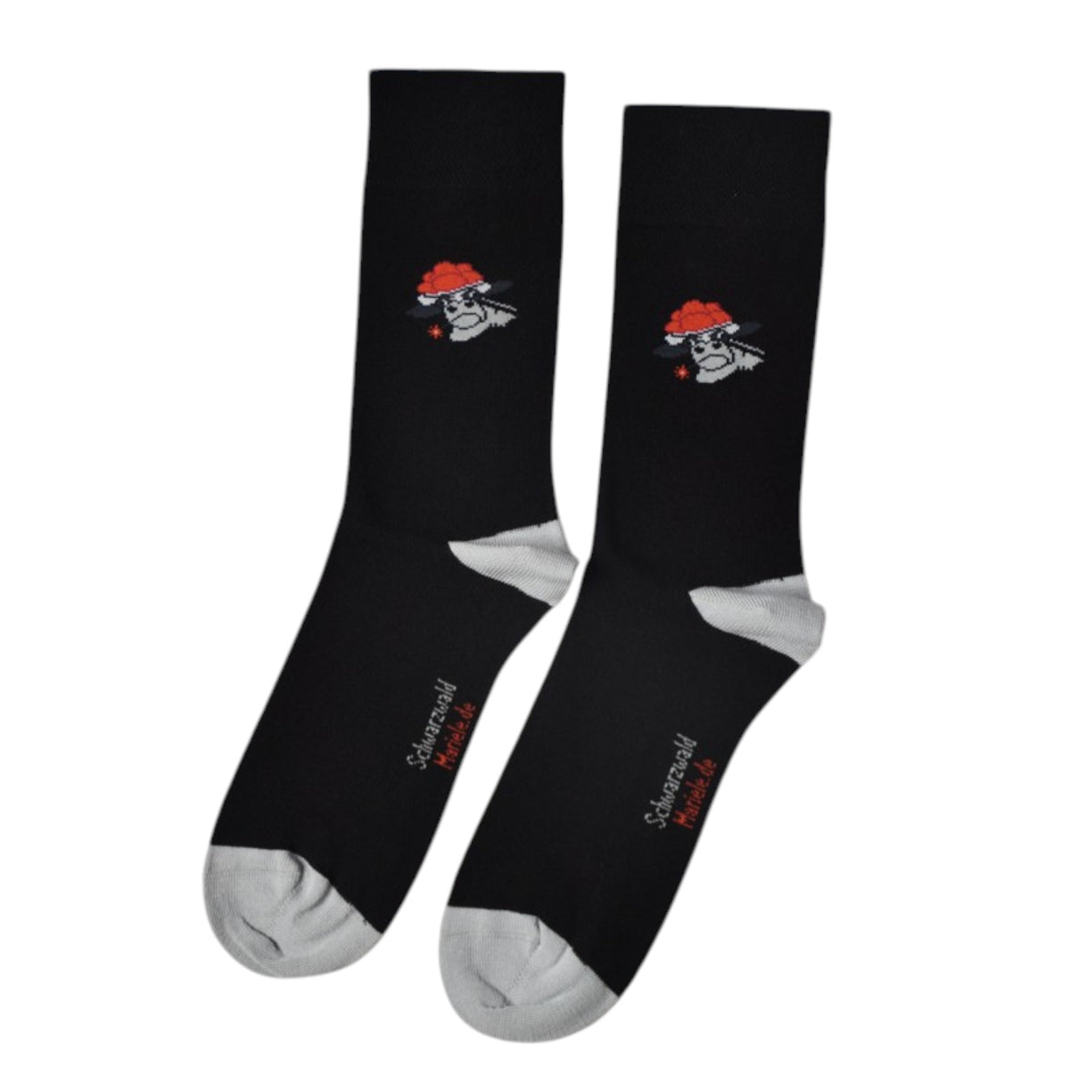 Socken Schwarzwaldkuh mit Blume