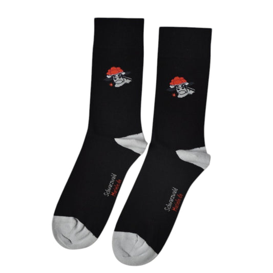 Socken Schwarzwaldkuh mit Blume
