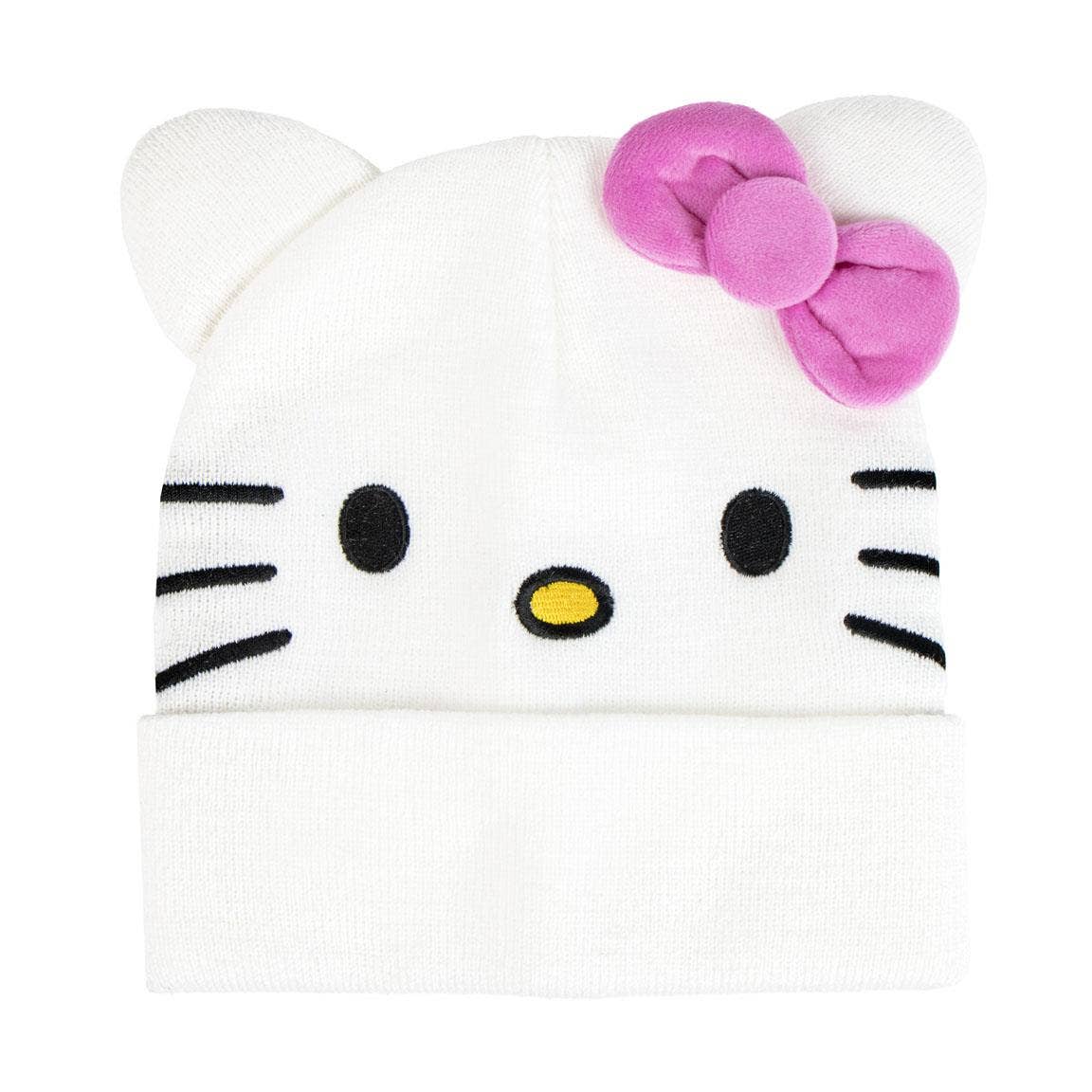 Bonnet tricoté HELLO KITTY