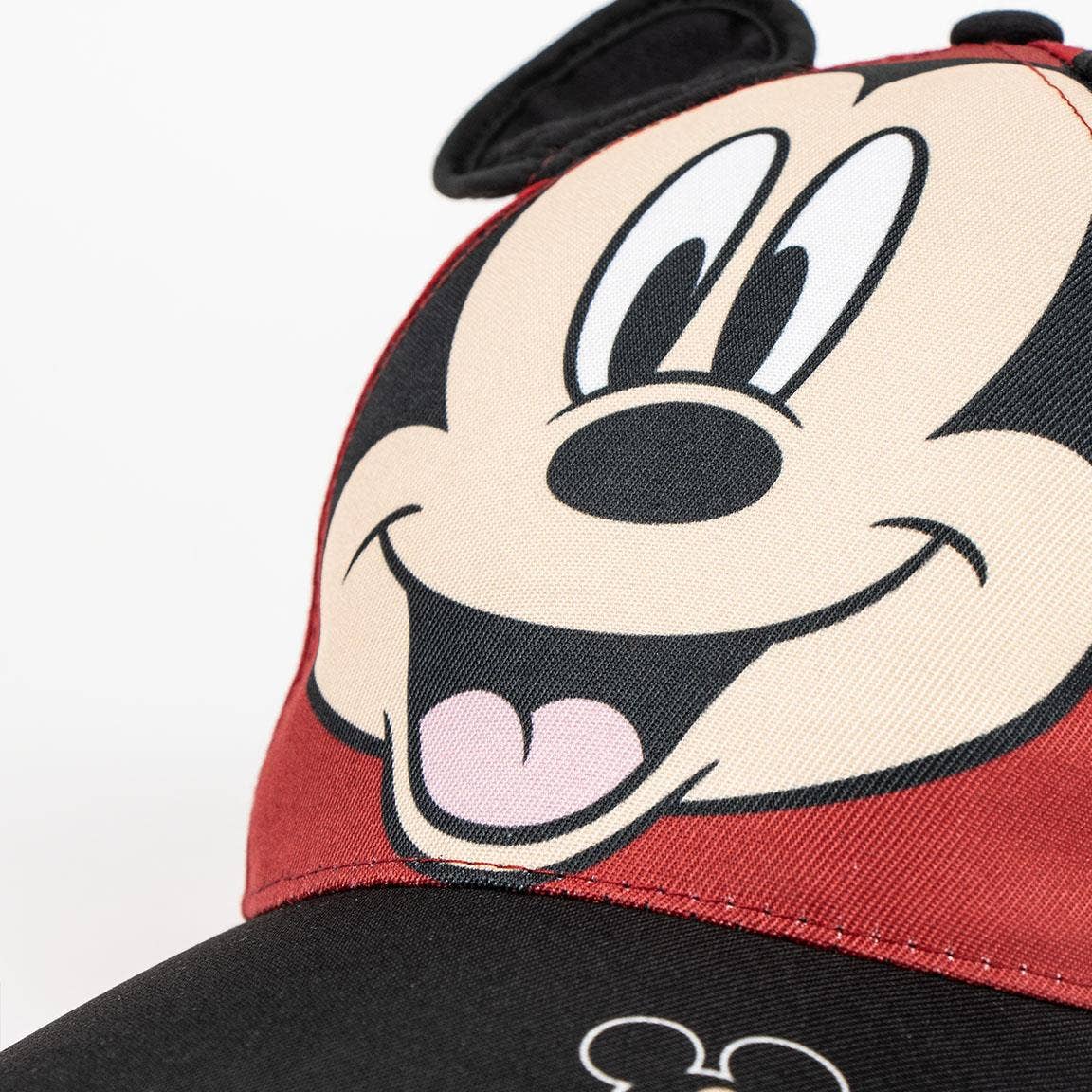 Casquette à visière courbée avec écussons Mickey