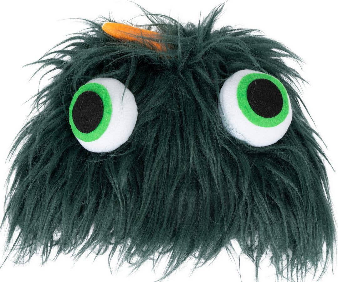 Chapeau monstre en peluche - Vert foncé - Adulte