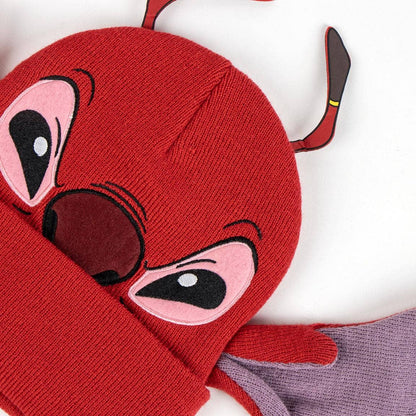 BONNET EN TRICOT STITCH - rouge