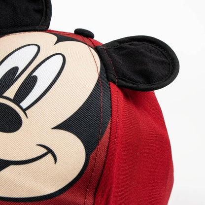 Casquette à visière courbée avec écussons Mickey