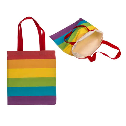 Baumwolltasche in Regenbogenfarben