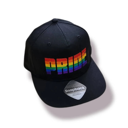 Casquette Snapback "Pride" brodée de haute qualité aux couleurs de l'arc-en-ciel pour la CSD, la Pride, les gays, les LGBT