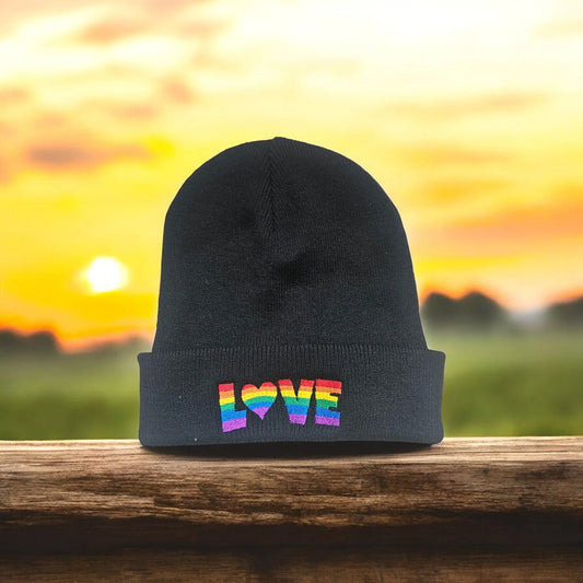 Embroidered Beanie "Love"