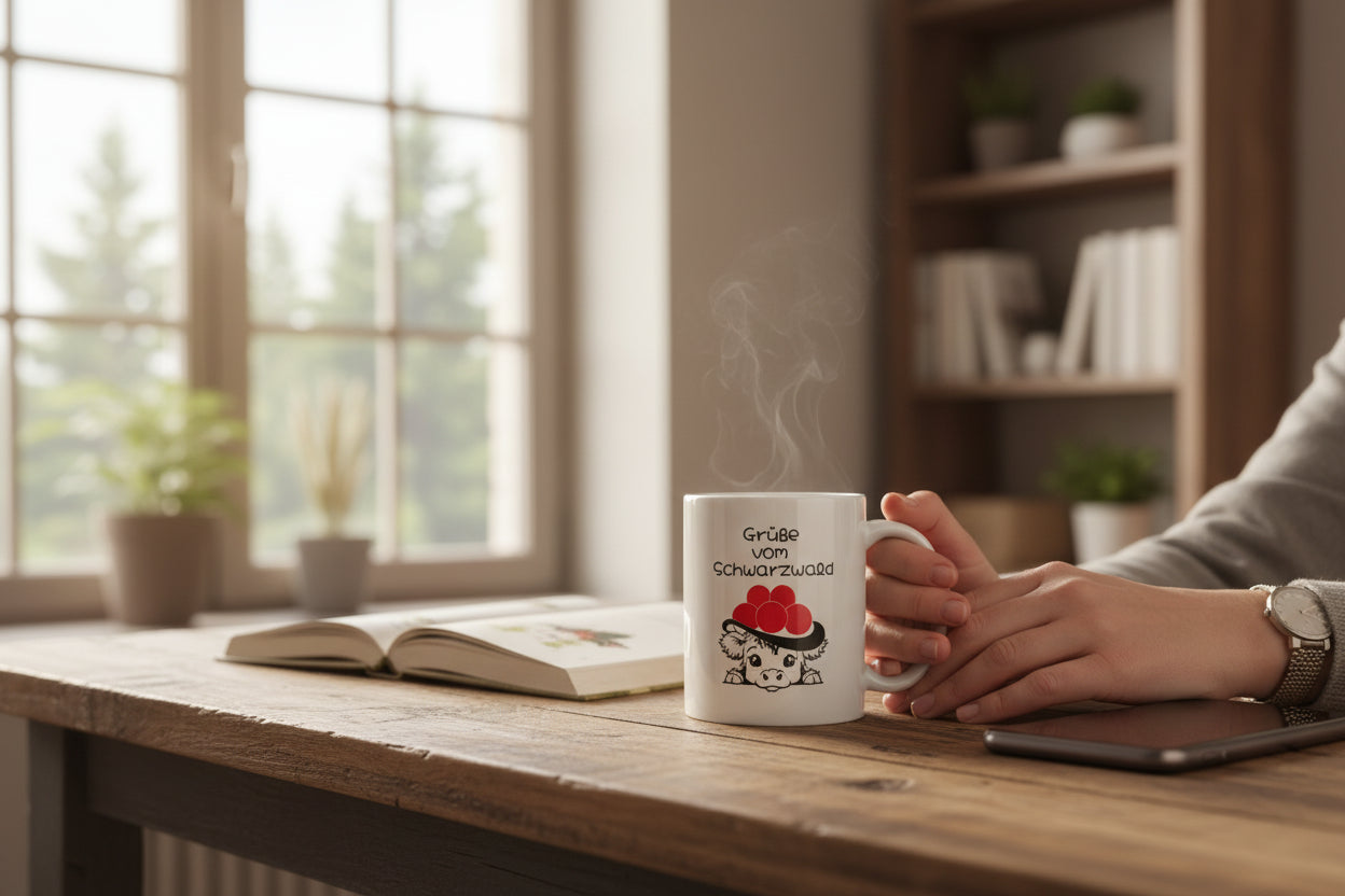 Tasse en céramique "Salutations de la Forêt-Noire"