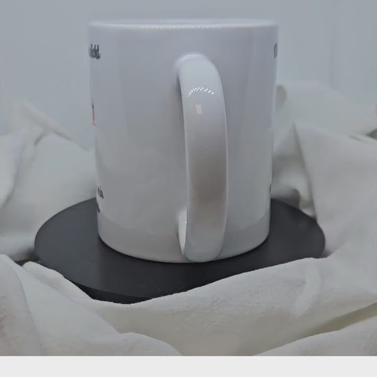 Funny mug "fit on top and tight on the bottom", grandma, grandpa; also customizable with a personal dedication