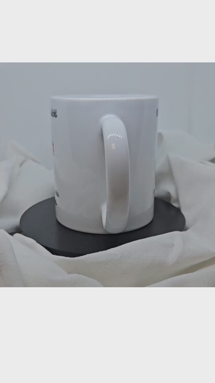 Funny mug "fit on top and tight on the bottom", grandma, grandpa; also customizable with a personal dedication