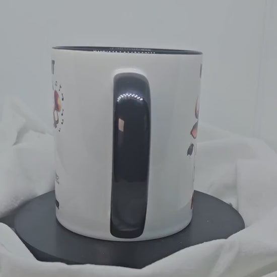 Funny ceramic mug "MUHsiker", cow, musician, trumpet, musician mug