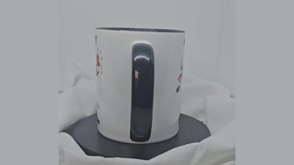 Funny ceramic mug "MUHsiker", cow, musician, trumpet, musician mug