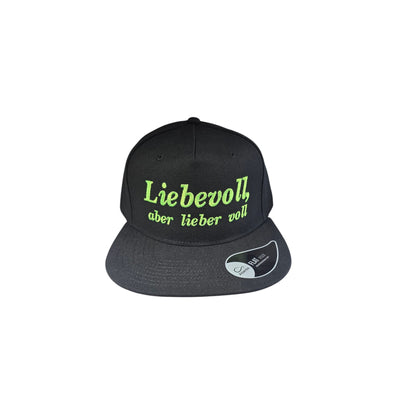 Casquette Snapback "Liebevoll, aber lieber voll" Ton compagnon pour les enterrements de vie de célibataire et toutes les fêtes
