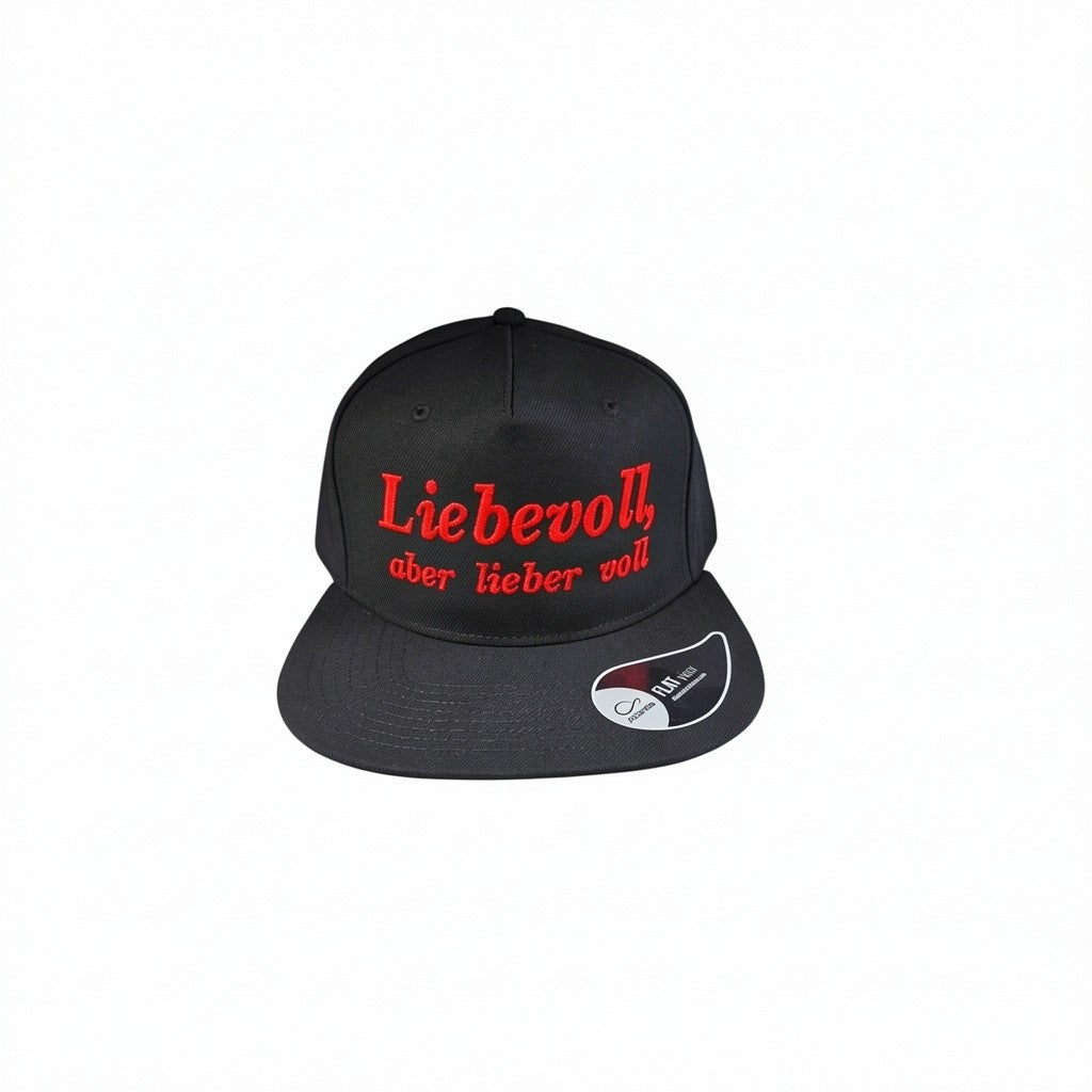 Casquette Snapback "Liebevoll, aber lieber voll" Ton compagnon pour les enterrements de vie de célibataire et toutes les fêtes