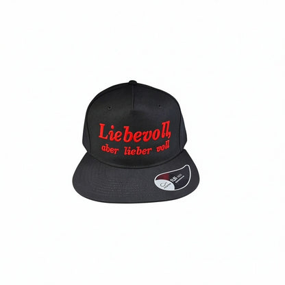 Casquette Snapback "Liebevoll, aber lieber voll" Ton compagnon pour les enterrements de vie de célibataire et toutes les fêtes