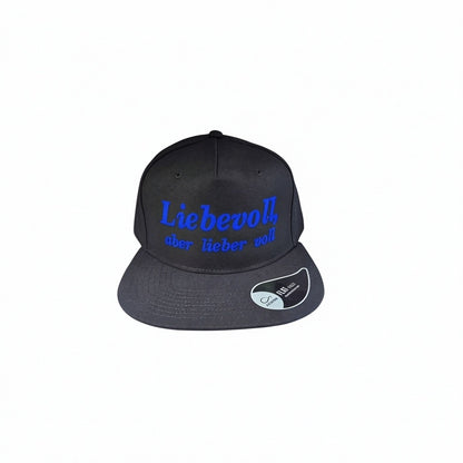 Casquette Snapback "Liebevoll, aber lieber voll" Ton compagnon pour les enterrements de vie de célibataire et toutes les fêtes