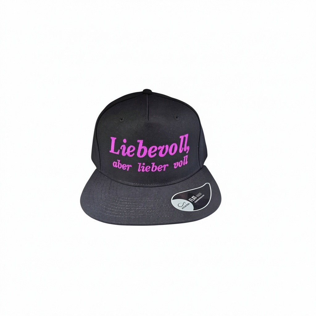 Casquette Snapback "Liebevoll, aber lieber voll" Ton compagnon pour les enterrements de vie de célibataire et toutes les fêtes