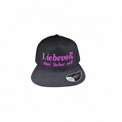 Casquette Snapback "Liebevoll, aber lieber voll" Ton compagnon pour les enterrements de vie de célibataire et toutes les fêtes