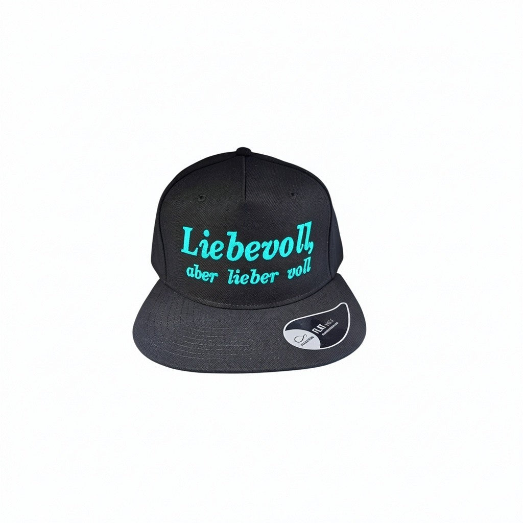 Casquette Snapback "Liebevoll, aber lieber voll" Ton compagnon pour les enterrements de vie de célibataire et toutes les fêtes