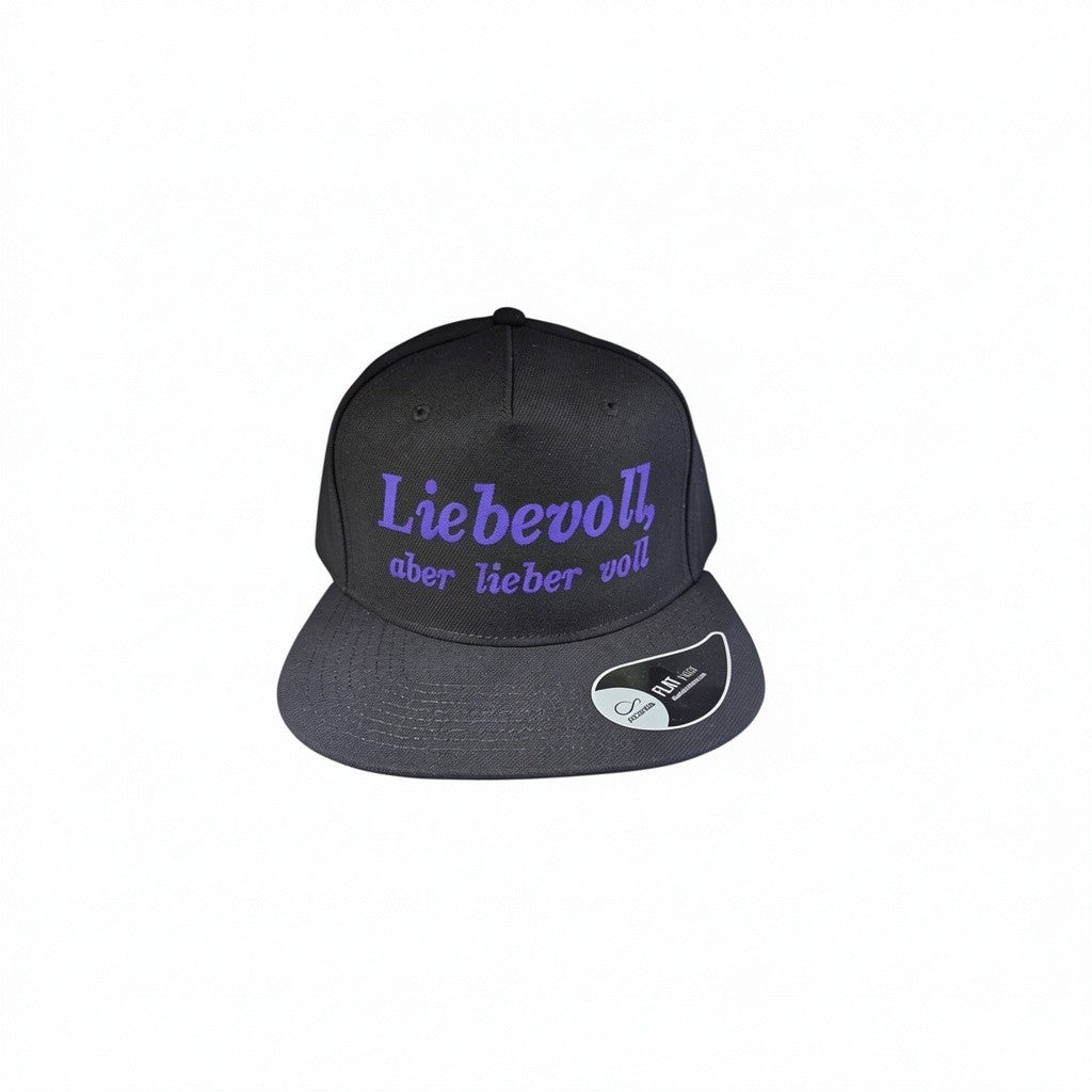 Casquette Snapback "Liebevoll, aber lieber voll" Ton compagnon pour les enterrements de vie de célibataire et toutes les fêtes