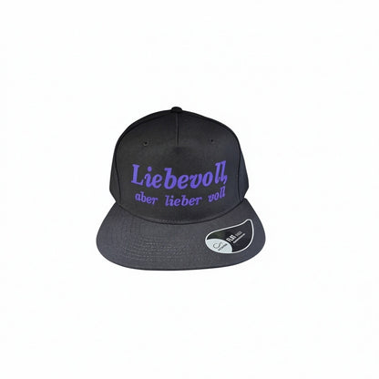 Casquette Snapback "Liebevoll, aber lieber voll" Ton compagnon pour les enterrements de vie de célibataire et toutes les fêtes
