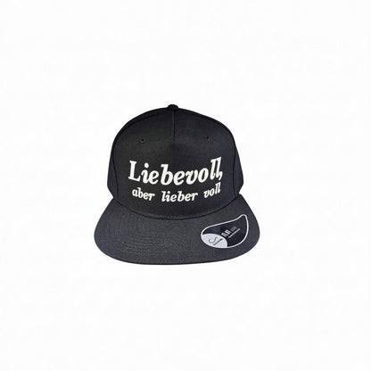 Casquette Snapback "Liebevoll, aber lieber voll" Ton compagnon pour les enterrements de vie de célibataire et toutes les fêtes